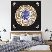 Afrikaans Stam Masker Canvas Afdruk (Insitu (Slaapkamer))