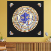 Afrikaans Stam Masker Canvas Afdruk (Insitu (Woonkamer))