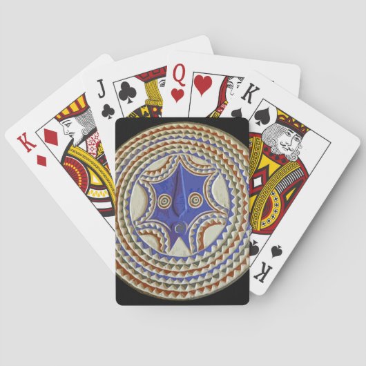 Afrikaans Stam Masker Pokerkaarten (Achterkant)