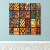 Afrikaans Stam Patroon Canvas Kunst (Insitu (Houten vloer))