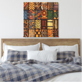 Afrikaans Stam Patroon Canvas Kunst (Insitu (Slaapkamer))
