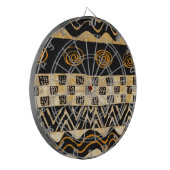 Afrikaans Stam Shamaan Design Dartbord (Voorkant Links)