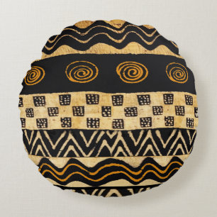 Afrikaans Stam Shamaan Design Rond Kussen