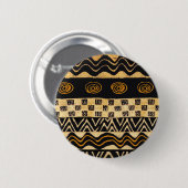 Afrikaans Stam Shamaan Design Ronde Button 5,7 Cm (Voorkant /achterkant)