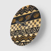 Afrikaans Stam Shamaan Design Ronde Klok (Hoek)