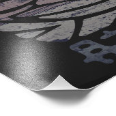 Afrikaans stammenmasker foto afdruk (Hoek)