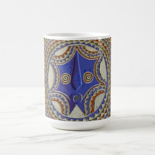 Afrikaans stammenmasker koffiemok (Center)