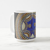 Afrikaans stammenmasker koffiemok (Voorkant links)