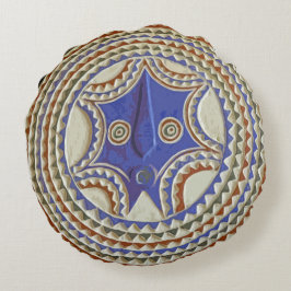 Afrikaans stammenmasker rond kussen