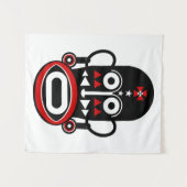 Afrikaans stammenmasker wandkleed (Voorkant (horizontaal))