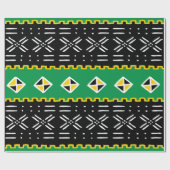 Afrikaans stammenpatroon cadeaupapier (Vlak)