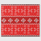 Afrikaans stammenpatroon cadeaupapier (Vlak)