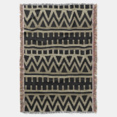 Afrikaans stammenpatroon deken (Voorkant Verticaal)