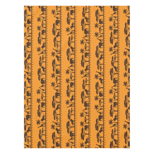 Afrikaans stammenpatroon Diereneettafel Tafelkleed (Voorkant)