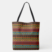 Afrikaans stammenpatroon tote bag (Achterkant)