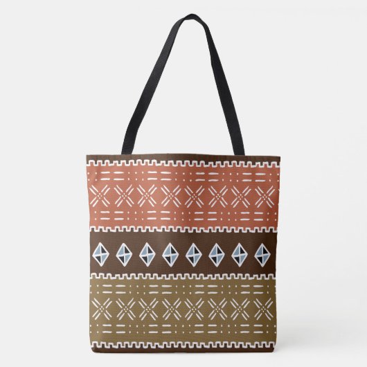 Afrikaans stammenpatroon tote bag (Voorkant)