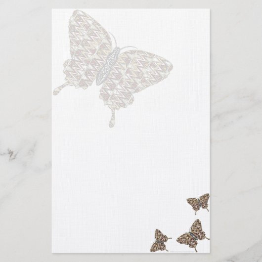 Afrikaans Swallowtail-briefpapier Briefpapier (Voorkant)