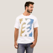 Afrikaans symbool van de prachtige Waterverf Gye N T-shirt (Voorkant volledig)