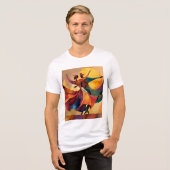 Afrikaans T-Shirt met Dansende Koppel Kunst (Voorkant volledig)