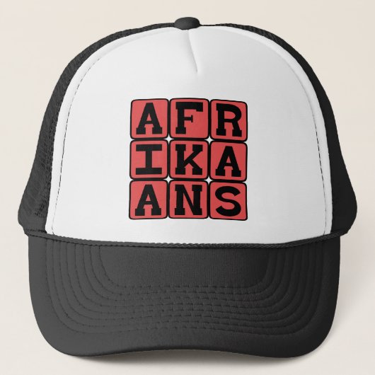 Afrikaans, taal van Zuid-Afrika Trucker Pet (Voorkant)