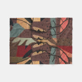 Afrikaans Tapijt Fleece Deken (Voorkant (Horizontaal))