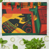 AFRIKAANS THEEDOEK (Gevouwen)