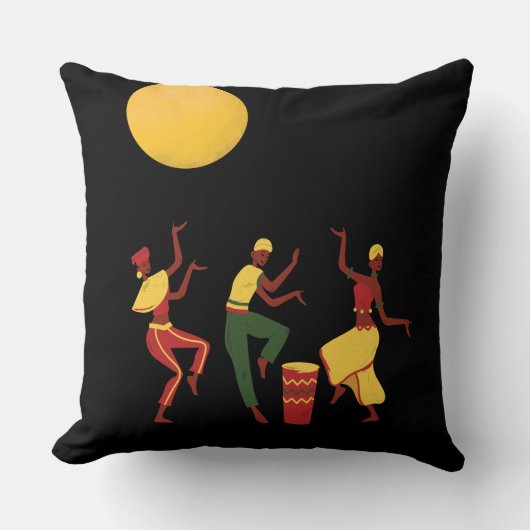 Afrikaans thema - Dansen in het moonlight Kussen (Voorkant)