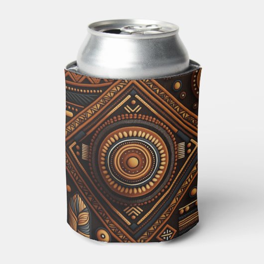 Afrikaans traditioneel patroon. Etnische Afrika Blikjeskoeler (Blikje Voorkant)