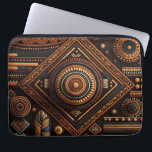 Afrikaans traditioneel patroon. Etnische Afrika Laptop Sleeve<br><div class="desc">Afrikaanse standaard traditionele patroonlaptophoezen.</div>
