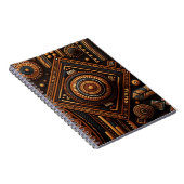 Afrikaans traditioneel patroon. Etnische Afrika Notitieboek (Rechterzijde)