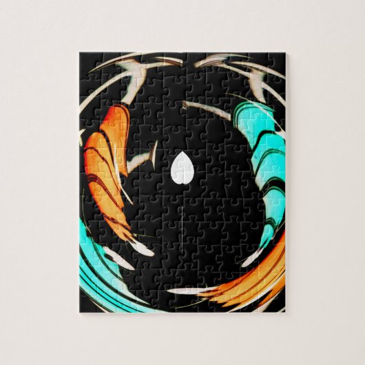 Afrikaans Traditioneel Patroon Kunstprint Legpuzzel (Verticaal)