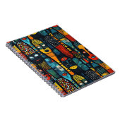 Afrikaans tribaal patroon met afgoden. notitieboek (Rechterzijde)