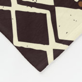 Afrikaans tribaal weefsel, abstract . fleece deken (Hoek)