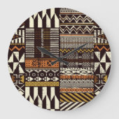 Afrikaans tribaal weefsel, abstract . grote klok (Voorkant)