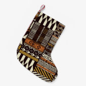 Afrikaans tribaal weefsel, abstract . kleine kerstsok (Voorkant (Hangend))