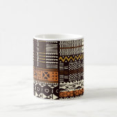 Afrikaans tribaal weefsel, abstract . koffiemok (Center)