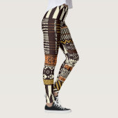Afrikaans tribaal weefsel, abstract . leggings (Rechts)