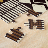 Afrikaans tribaal weefsel, abstract . legpuzzel (Zijkant)