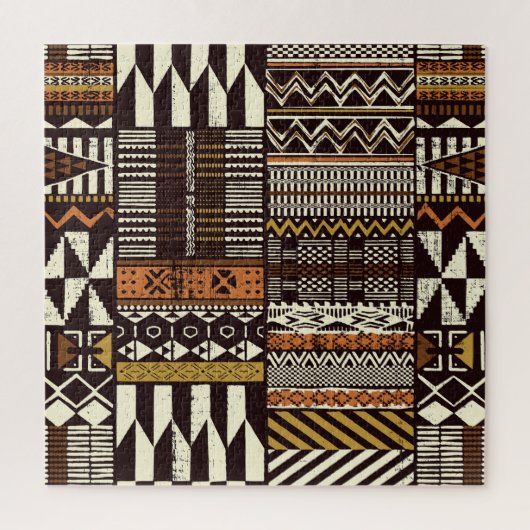 Afrikaans tribaal weefsel, abstract . legpuzzel (Verticaal)
