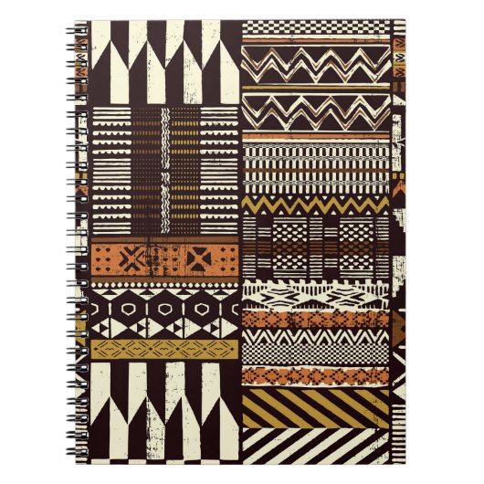 Afrikaans tribaal weefsel, abstract . notitieboek (Voorkant)