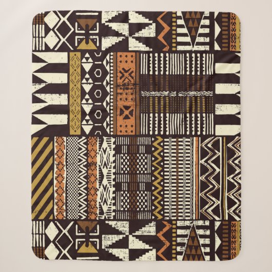 Afrikaans tribaal weefsel, abstract . sherpa deken (Voorkant)