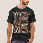 Afrikaans tribaal weefsel, abstract . t-shirt (Voorkant)