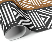 Afrikaans Tribal Bogolan modder doek inpakpapier (Rol Hoek)