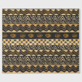 Afrikaans Tribal Inpakpapier (Vlak)
