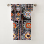Afrikaans Tribal Patroon • Cultureel Bad Handdoek (Insitu)