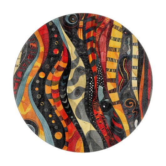 Afrikaans Tribal Patroon Snijplank (Voorkant)