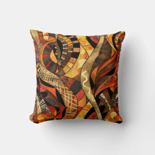 Afrikaans Tribal Patroon Worp Kussen