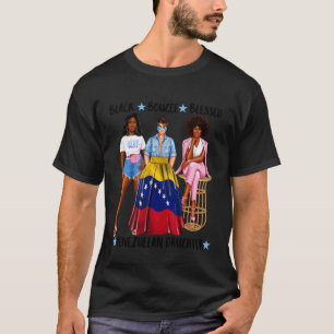 Afrikaans-Venezolaans Dochter Vrouwen Vlag Van Ven T-shirt