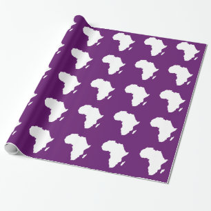 Afrikaans Violet Audacious Africa Cadeaupapier