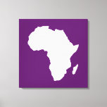 Afrikaans Violet Audacious Africa Canvas Afdruk<br><div class="desc">De Afrika-kaart is wit en contrasterend in het Safari-palet van Emporio Moffa,  geïnspireerd door de gewaagde avontuurlijkheid en wildernis van het continent.</div>